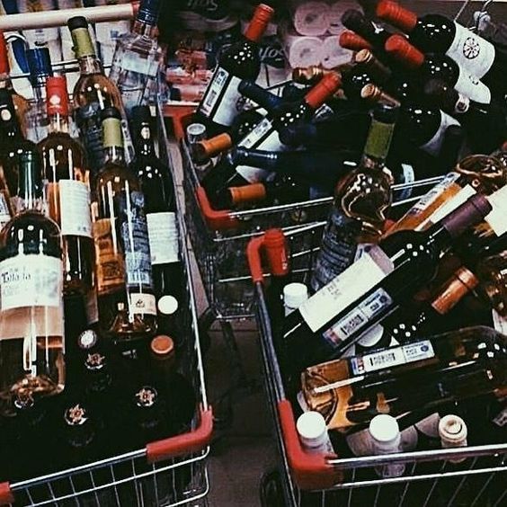 booze in a cart